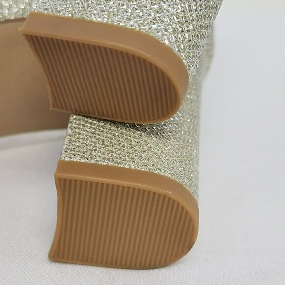 Michael Shannon Silver Heeled Sandals 8.5 - Picture 12 of 12